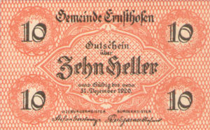 Austria, 10 Heller, FS 184b