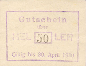 Austria, 50 Heller, FS 294b