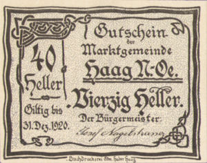 Austria, 40 Heller, FS 318IVa