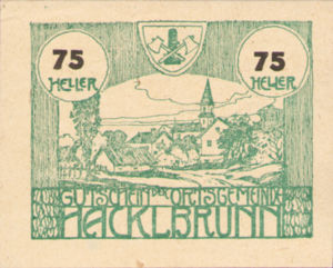 Austria, 75 Heller, FS 323Ib