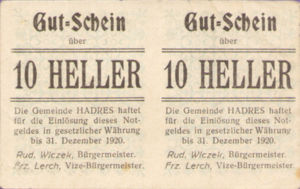Austria, 20 Heller, FS 328