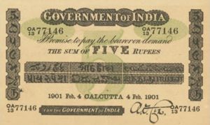 India, 5 Rupee, A3c