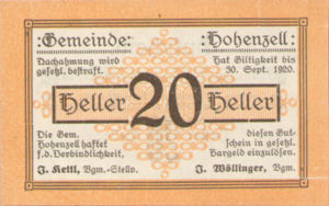 Austria, 20 Heller, FS 389I