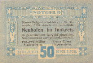 Austria, 50 Heller, FS 652Ic