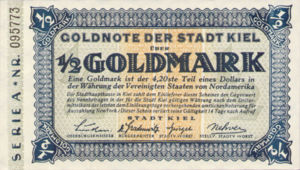 Germany, 1/2 Gold Mark, K020b