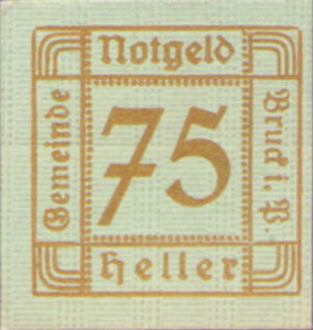 Austria, 75 Heller, FS 107Ie
