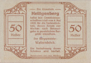 Austria, 50 Heller, FS 361SS2