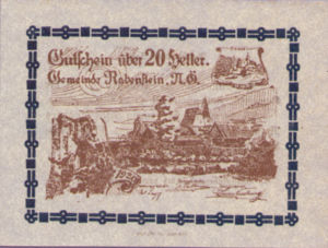 Austria, 20 Heller, FS 808SSIf