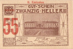 Austria, 55 Heller, FS 190i