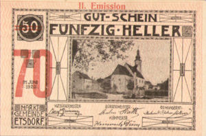 Austria, 70 Heller, FS 190i