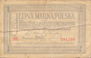 Poland, 1 Mark, P19 v2