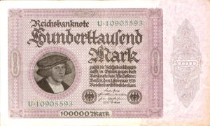 Germany, 100,000 Mark, P83a v1
