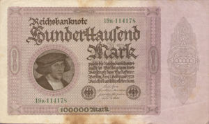 Germany, 100,000 Mark, P83a v2