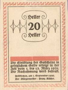 Austria, 20 Heller, FS 196a