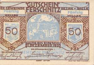 Austria, 50 Heller, FS 198e