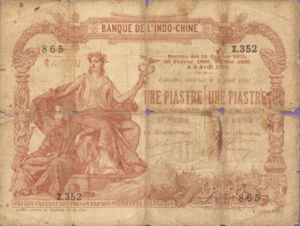 French Indochina, 1 Piastre, P34a