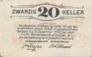 Austria, 20 Heller, FS 296I