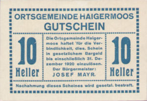 Austria, 10 Heller, FS 336