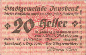 Austria, 20 Heller, FS 409a