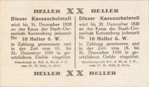 Austria, 20 Heller, FS 466a