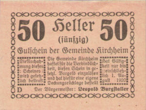 Austria, 50 Heller, FS 447IIb