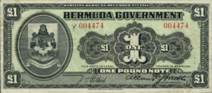 Bermuda, 1 Pound, P1, B101