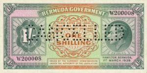 Bermuda, 1 Shilling, P6, B106
