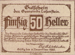 Austria, 50 Heller, FS 566IVa
