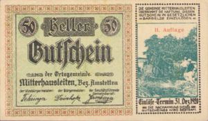 Austria, 50 Heller, FS 620d