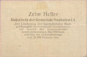 Austria, 10 Heller, FS 652Ih