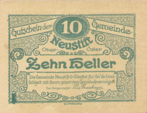 Austria, 10 Heller, FS 666a
