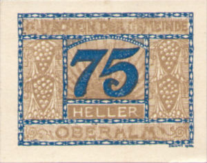 Austria, 75 Heller, FS 681IIc