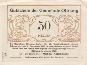 Austria, 50 Heller, FS 718a