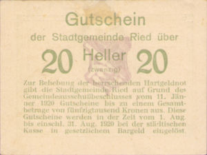 Austria, 20 Heller, FS 834Ib1nt