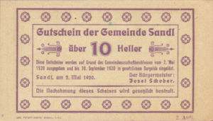 Austria, 10 Heller, FS 874Ib