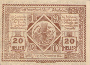 Austria, 20 Heller, FS 885I