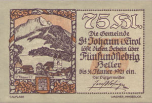 Austria, 75 Heller, FS 898a