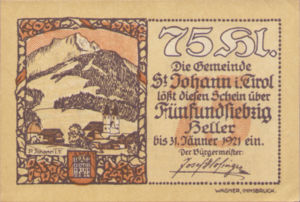 Austria, 75 Heller, FS 898b