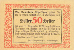Austria, 50 Heller, FS 952a