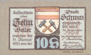 Austria, 10 Heller, FS 983f