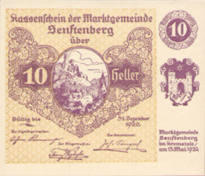 Austria, 10 Heller, FS 993d
