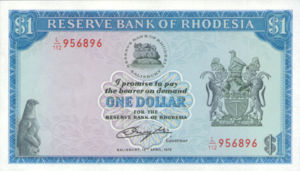 Rhodesia, 1 Dollar, P34c