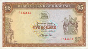 Rhodesia, 5 Dollar, P40a