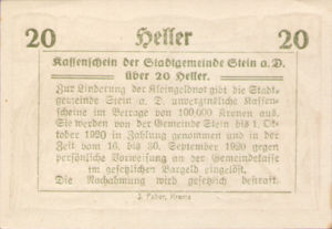 Austria, 20 Heller, FS 1015III.07