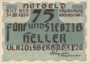 Austria, 75 Heller, FS 1091a