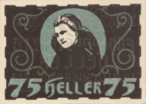 Austria, 75 Heller, FS 1091a