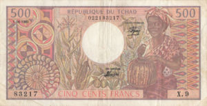 Chad, 500 Franc, P6