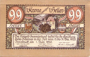 Austria, 99 Heller, FS 412Ia