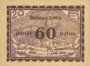 Austria, 60 Heller, FS 506IcF