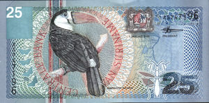 Suriname, 25 Gulden, P148